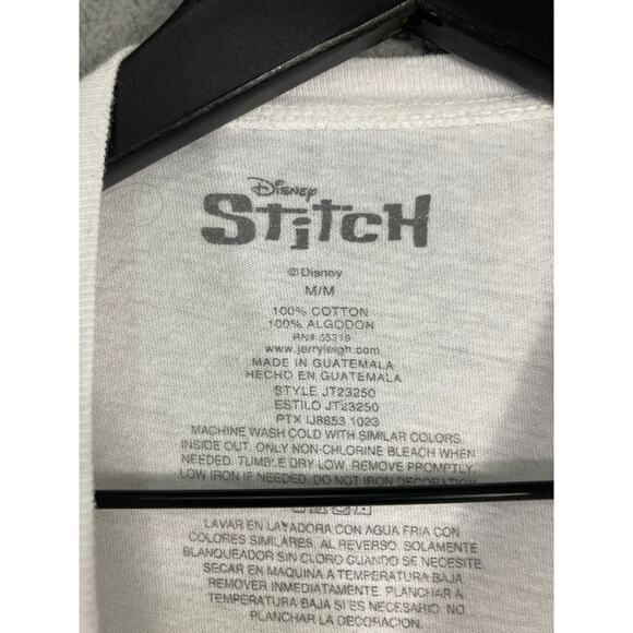 Disney Lilo & Stitch Angel Hugging Stitch Women's Graphic Tee Size M White - Picture 4 of 5